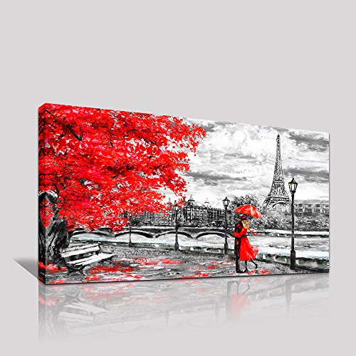 Compare Price red and black art on