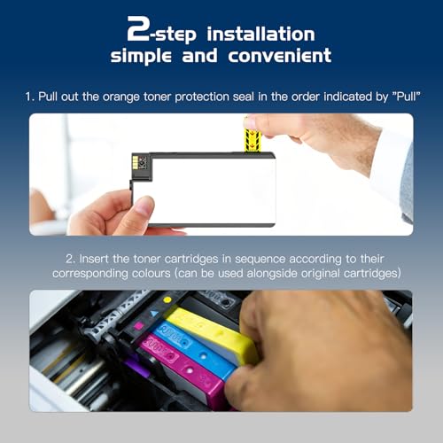 937XL【2026 new chip】 937e Ink Cartridges Multipack (4-Pack), 937-XL 6C400NE Compatible with HP OfficeJet Pro 9110b 9117b 9120b 9130b 9730 9720 9110e 9120e 9122e 9125e 9130e 9132e 9135e 9730e 9720e