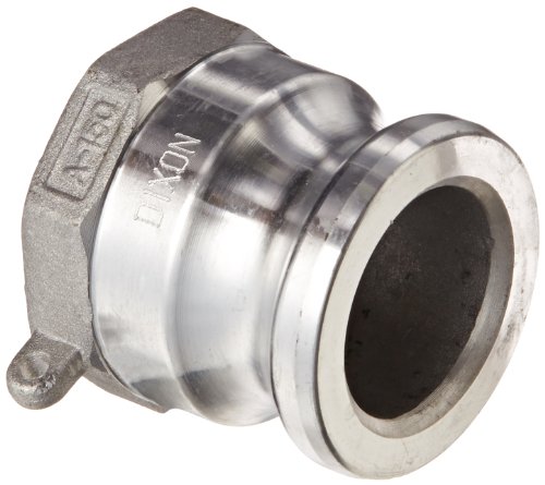 Dixon G150-A-AL Aluminum A380 Global Type A Cam and Groove Hose Fitting, 1-1/2" Plug x 1-1/2" NPT Female