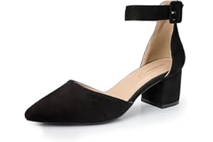 NinetinGel High Heels.Chunky Heel Pointed Closed Toe Pump Shoes,Party Wedding Fashion Shoes,Gifts for Women