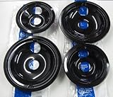 2 of WB31M20 and 2 of WB31M19 GE Range Cooktop Porcelain Drip Pan Bowls