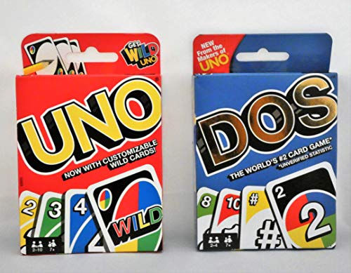 Uno Card Game Bundled with Dos Card Game