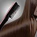 2-in-1 Ionic Hair Straightener Brush PTC Heating Hair Straightening Irons 5 Heat Settings for Different Hair Types 360 Rotatable Power Cord with Heat Resistant Glove