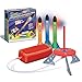 Geospace Jump Rocket LED Night Shotz - Jump Pump, Launcher & Light-Up Flying Foam Rockets