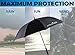 Athletico 62/68 Inch Automatic Open Golf Umbrella - Extra Large Double Canopy Umbrella is Windproof and Waterproof - Features Ergonomic Rubber Handle