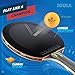 JOOLA Infinity Overdrive - Professional Performance Ping Pong Paddle with Carbon Kevlar Technology - Black Rubber on Both Sides - Competition Table Tennis Racket for Advanced Training - Extreme Speed