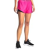 Under Armour Women's Tech Play Up Short, 3" Inseam Low Rise with Pockets, Quick Dry, Athletic Shorts for Workout, Running, and Gym, Virtual Pink/Black, Medium