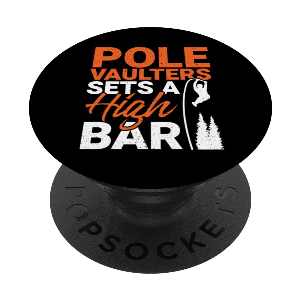 Pole Vaulter Sets A High Bar Track And Field Pole Vault PopSockets Swappable PopGrip