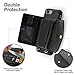 LAMEEKU iPhone 7 Plus Wallet Case, iPhone 8 Plus Crossbody Cell Phone Bag, Shockproof iPhone 7 Plus Card Holder Case,Protective iPhone 8 Plus Leather Case with Crossbody Chain Wrist Strap 5.5