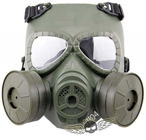 HR Men Biochemical Gas Outdoor Live CS, Masquerade, Halloween, Movie Masks Green