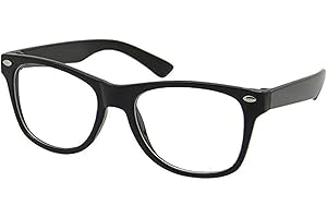 grinderPUNCH Kids Nerd Glasses Clear Lens Geek Fake for Costume Children's (Age 3-10) Black