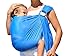 Breathable Baby Wrap Water METAL Ring Sling Carrier Infant Wrap Toddlers.Baby Shower Gift with Polyester and Quickdry Fabrics Material to Indoor Outdoor Travel Comfort for Newborn. (Sky Blue)