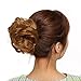 Scrunchy Updo Wavy Straight Hair Bun Clip Messy Donut Chignons Synthetic Hairpiece Hair Extension (dark blonde-thicker)thumb 3
