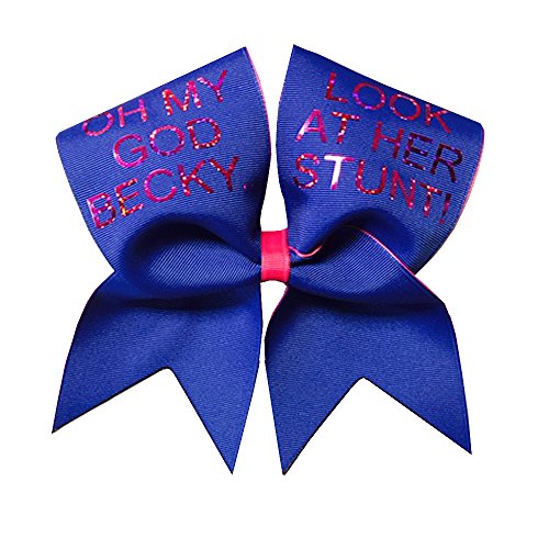 Chosen Bows OMG Becky Cheer Bow, Blue