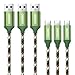USB Type C Cable, CHOETECH USB C to USB 3.0 (3-Pack 6.6ft x 2, 3.3ft x 1)Charging Cable Nylon Braided for Samsung Galaxy Note 8, Galaxy S8 S8 Plus, Nintendo Switch, Nokia 8, LG G5 G6 V20, HTC 10