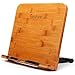 Readaeer Bamboo Reading Rest Cook Book Document Stand Holder Bookrest