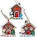 PREXTEX 3 Pack Christmas Ginger Bread House Tree Ornaments Great Christmas Decoration