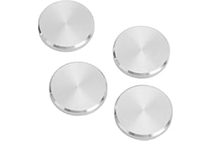 Grcfumo 4Pcs Metal Opener Knob Cover, Aluminum Alloy Front Knob Cover, Front Knob Cover Accessories for REVOX A77 A76 A78 A50