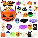28pcs Halloween Mochi Squishy Toys with Pumpkin