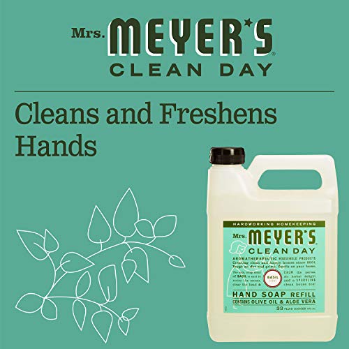 Mrs. Meyer's Clean Day's Liquid Hand Soap Refill, Cruelty Free and