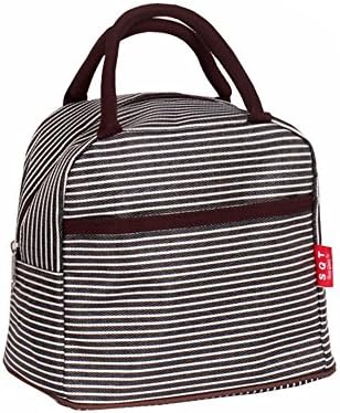Kipten Lunch Bag Waterproof Canvas Reusable Fashion Handbag Lunch Box