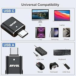 ENVEL USB to USB C Adapter, USB 3.0 5Gbps High