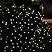 Qedertek Solar Outdoor Christmas Lights, 39ft 100 LED Fairy String Lights Decorative Lighting for Home, Lawn, Garden, Patio, Party and Holiday Decorations (White)