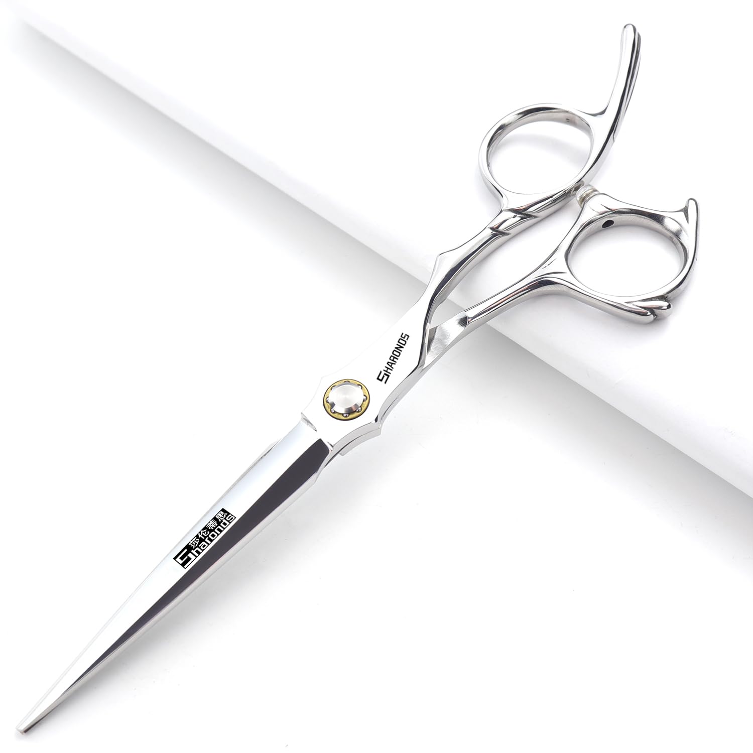 Sharonds 6.5-inch Hair Clipper Professional Japanese 440C Cutting Cutter, Cutting Box Comb Adjuster (Flat Cut)