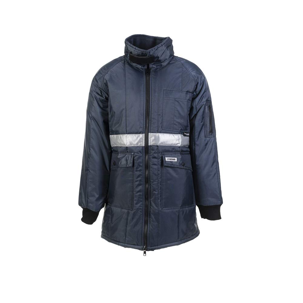 Planam 5131064 Size 3X-Large "Deep-Freeze Storage" Parka - Marine/Royal Blue
