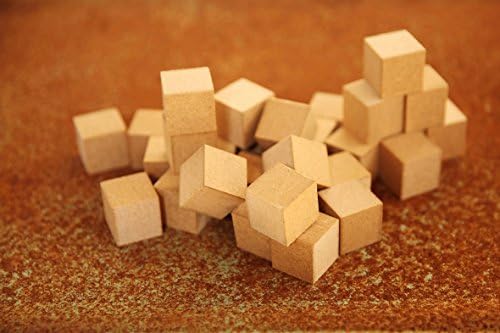 Natural Wood Blocks for Paint, DIY Cubes, Solid, Hand made, Puzzel