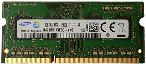 Samsung original 4GB, 204-pin SODIMM, DDR3 PC3L-12800, ram memory module for laptop ( M471B5173EB0-YK0 )