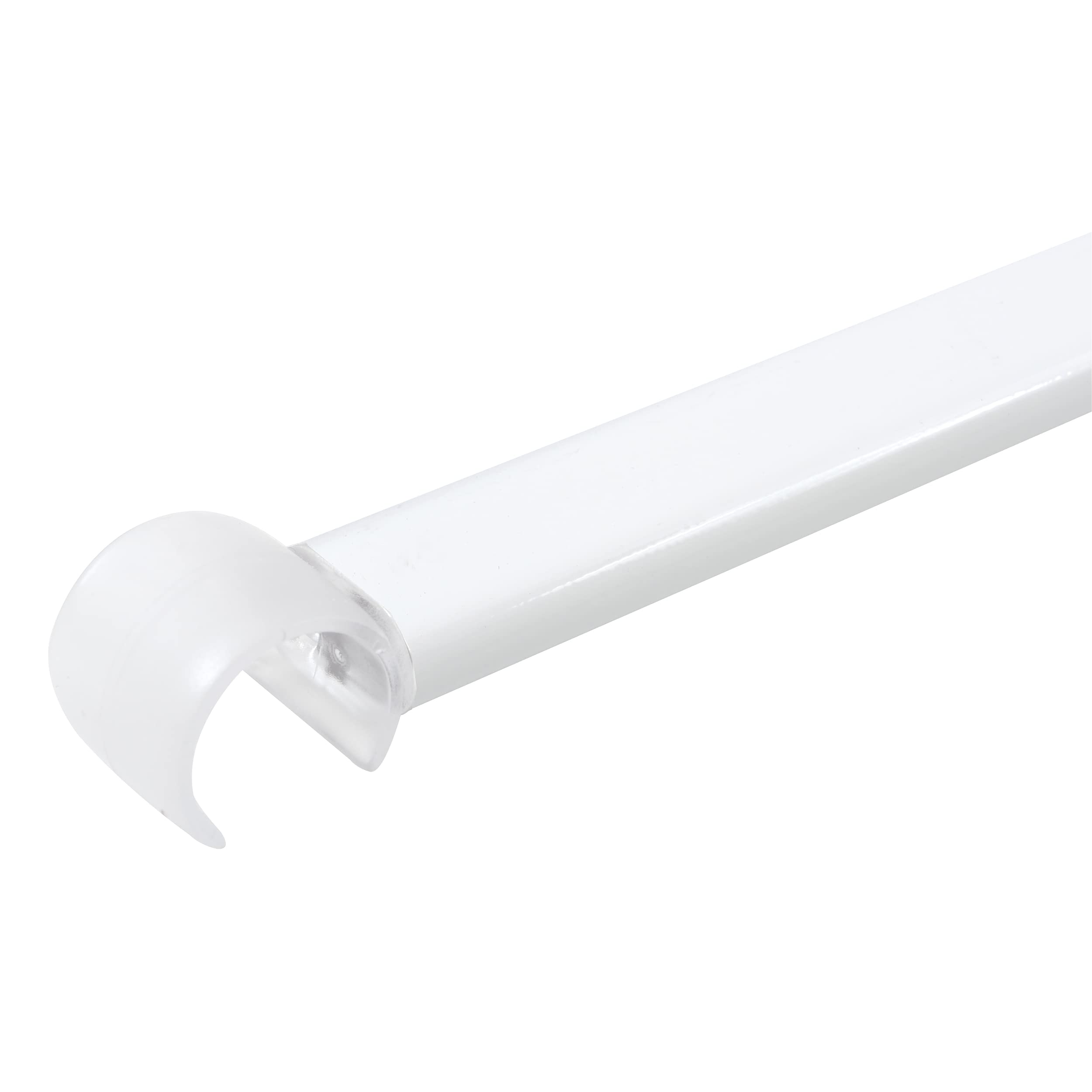 Spirella Decor Universal White Multi Configuration Aluminium Shower Curtain Rail Ceiling Support, 60 cm, White