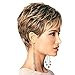 HAIRCUBE Spring-Summer New Cool Short Wigs Mixed Real Human Hair Wigs for Women(Color 30/613)