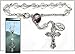 St. Christopher Rearview Mirror Car Rosary Prayer Beads Auto Travel Protection Medal and Blessing