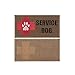 yisibo 2pieces-Service Dog Patch Embroidered Morale Hook and Loop Patch for Tactical K9 Harness Vest (Coyote Brown)