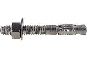 CONQUEST FASTENERS Conquest 316 Stainless Steel Concrete Wedge Anchors 3/8" x 3" - Heavy Duty Anchor Bolts for Marine, Coastal, and Outdoor Environments (50 Pack)