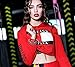 U-WARDROBE Casual Hoodie Literal Printing Sport Crop Top Sweatshirt Jumper Pullover Tops Red M