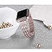 Secbolt Bling Bands Compatible with Apple Watch Band 42mm(Series 3) 44mm 45mm 46mm 49mm Women iWatch SE Series 10 9 8 7 6 5 4 3 2 1, Dressy Jewelry Metal Wristband Strap Diamond Rhinestone, Rose Gold