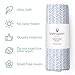 Muslin Baby Swaddle Blanket – 100% Organic Bamboo Perfect for Swaddling and Nursering – Breathable Soft White Cover and Wrap and Crib Muslin Blanket - Newborn Boy Girl (Blue Arrows)