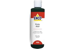 ENCO Food Coloring Gel Red 8.8 oz (250g) Concentrated, Vegan