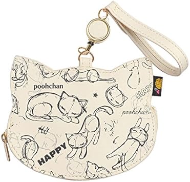 Amazon Co Jp おすましプーちゃん パスケース かわいい 猫 リール レディース 小銭入れ Poochan P1772 ネコ 定期入れ 高校生 キャラクター おしゃれ シューズ バッグ