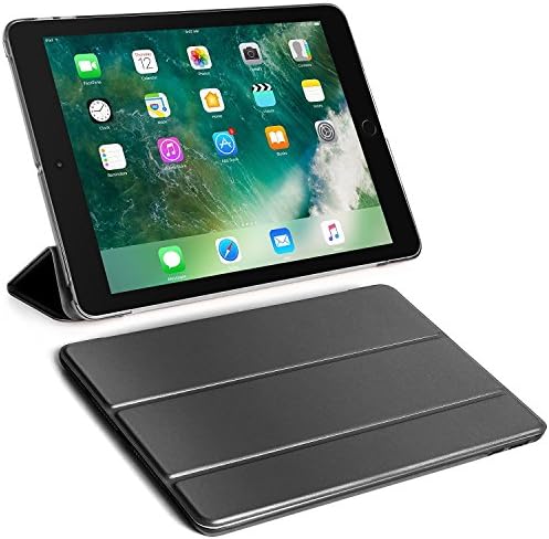 iPad Mini 4 Case, NEESI Ultra Slim Lightweight Smart Case Trifold Cover Stand with Auto Sleep/Wake Feature Flexible Soft TPU Back Cover for Apple iPad Mini 4 Tablet, Black