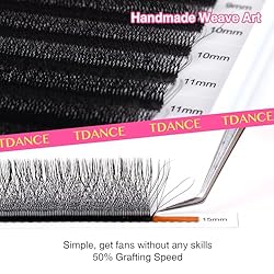 TDANCE W Eyelash Extensions 4D Premade Fans W