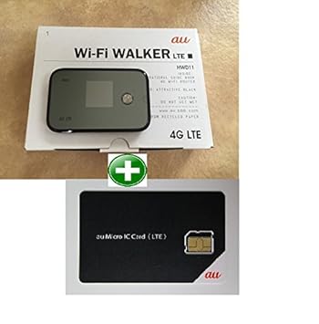 Amazon Co Jp Au Wi Fi Walker Lte Hwd11 容量無制限 Lte Simセット