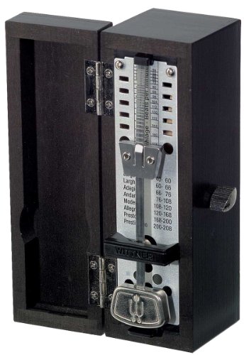 Wittner Taktell Wooden Super-Mini Metronome in Black Matte Wood