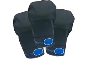 STOMA CLOAK StomaCloak Ostomy Pouch Cover - Ostomy Odor Control - Discreet Protection for Colostomy, Ileostomy, Urostomy - Washable Ostomy Support Garment - Coloplast, Hollister, ConvaTec- 3-Pack (Black, 3.50R)