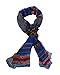 eFuture(TM) Dark Blue/Brown Women Lady Vintage Bohemian Tribal Lucky Pattern Soft Chiffon Scarf Large Beach Shawl +eFuture's nice Keyring
