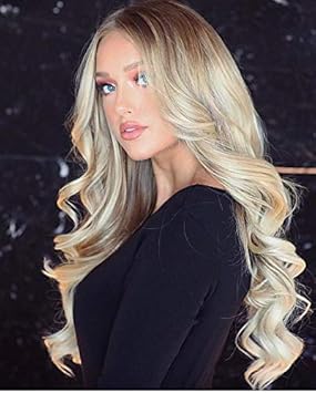 Ugeat 100Gram 20 zoll Halo Hair Extensions Human Echthaar Ombre Ash Blonde to Light Blonde Double Weft Remy Hair Extensions I