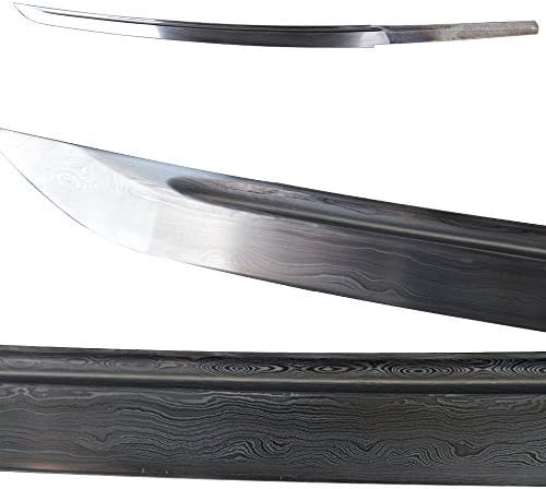 Shijian Folded Forged 1060 Carbon Steel Wakizashi Blade 2048 Layers for Swords Replacement