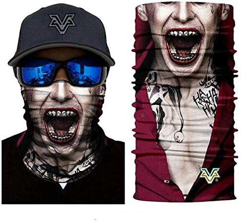 3D Mr.Jokers Tube Neck Face Scarf Lower Half Face Mask Motorcycle Bicycle Shield Sun Air Soft Outdoor Biker Riding Masks No.116
